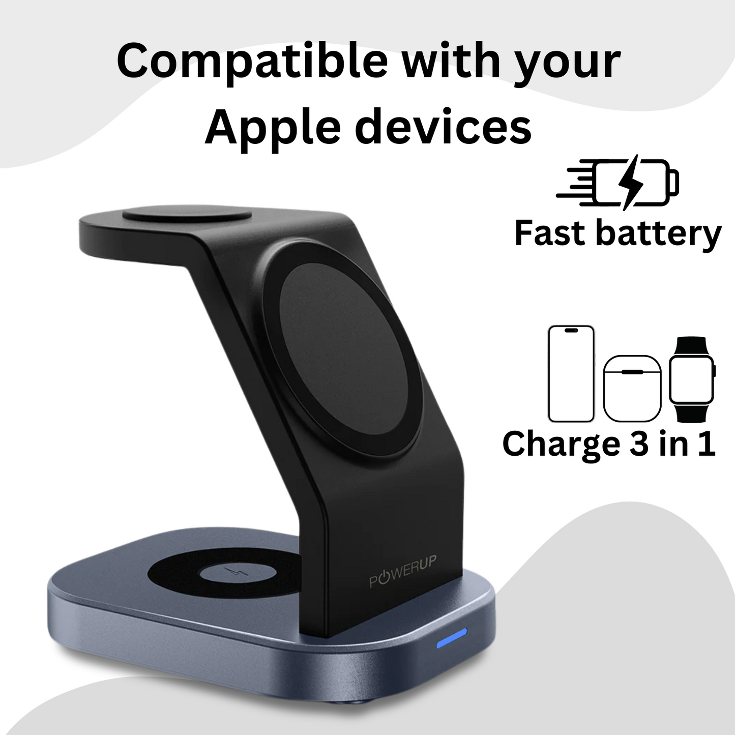 Viper 3-in-1 Wireless Charging Station