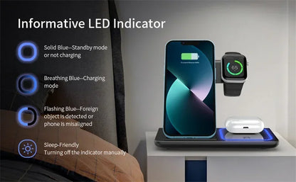 Viper 3-in-1 Wireless Charging Station
