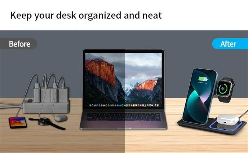 Viper 3-in-1 Wireless Charging Station